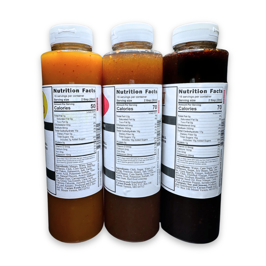 Sweet Heat Bundle Mango Habanero, Honey Sriracha, Blazin 3 Sauces