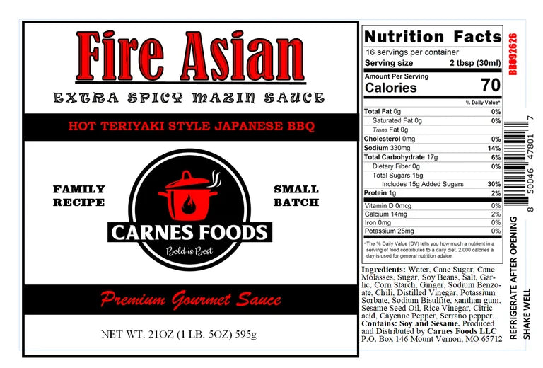 Fire Asian 21oz Squeeze Bottle