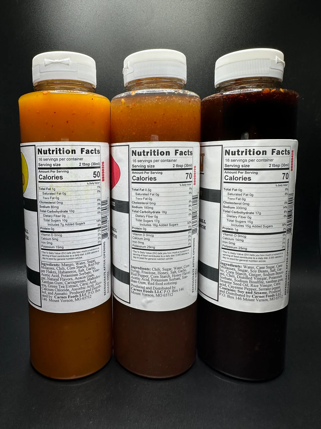 Sweet Heat Bundle Mango Habanero, Honey Sriracha, Blazin 3 Sauces