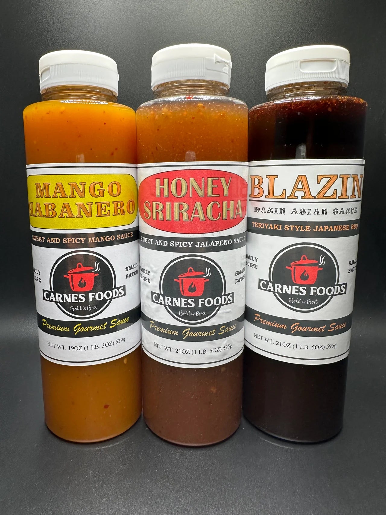 Sweet Heat Bundle Mango Habanero, Honey Sriracha, Blazin 3 Sauces